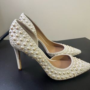 Pearl Sparkly Heels